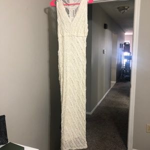 White Lace Maxi Dress